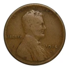 1914-S Lincoln Wheat Cent Very Good Condition