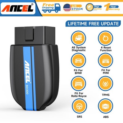 ANCEL BD300 Bluetooth OBD2 Scanner For BMW Battery Registration Diagnostic Tool