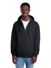 Jerzees -Men's NuBlend -Fleece -Sweatshirts  -Hoodies, Full Zip-Black, Small