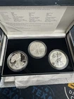 2006 SILVER AMERICAN EAGLE 20th ANNIVERSARY 3 COIN SET BOX & COA US MINT
