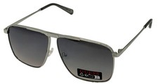 Guess Sunglass Mens Nickeltin Aviator Sunglass Smoke Gradient Lens GO00052 6W
