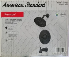 American Standard Rumson Single-Handle 1-Spray Tub and Shower Faucet Matte Black