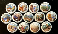 série complète des 13 Capsules de champagne coteaux sud epernay n° 17 au 29