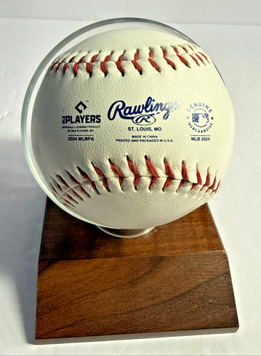 Shohei Ohtani #17 Los Angeles Dodgers Official Rawlings Baseball & Stand - Picture 3 of 6