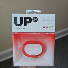 NEW - Jawbone UP24 Wristband Fitness Activity Tracker Persimmon Red.