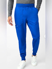NWT Landau ProFlex Men  s 7-Pocket Cargo Jogger Scrub Pants XL Royal Blue Regular
