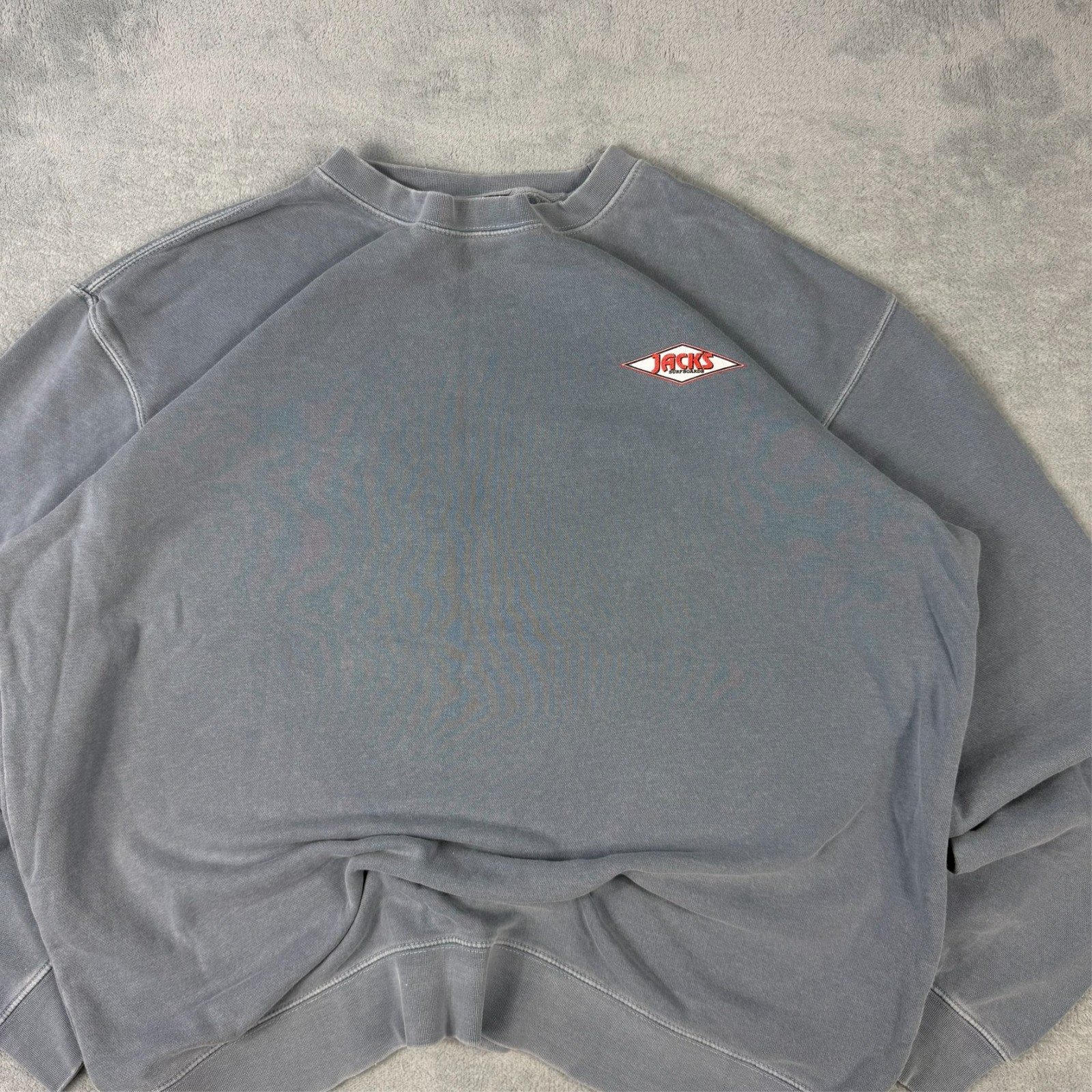 Vintage Jacks Surfboards 2000's Y2K Blue California Surfing Size 2XL Sweatshirt image 5