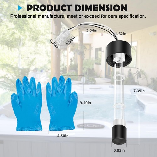 6472-841 Lampadina Spa Piscina per Vasca Idromassaggio Raggi Trasparenti Lampadina UV per Jacuzzi Sundance - Foto 2 di 10