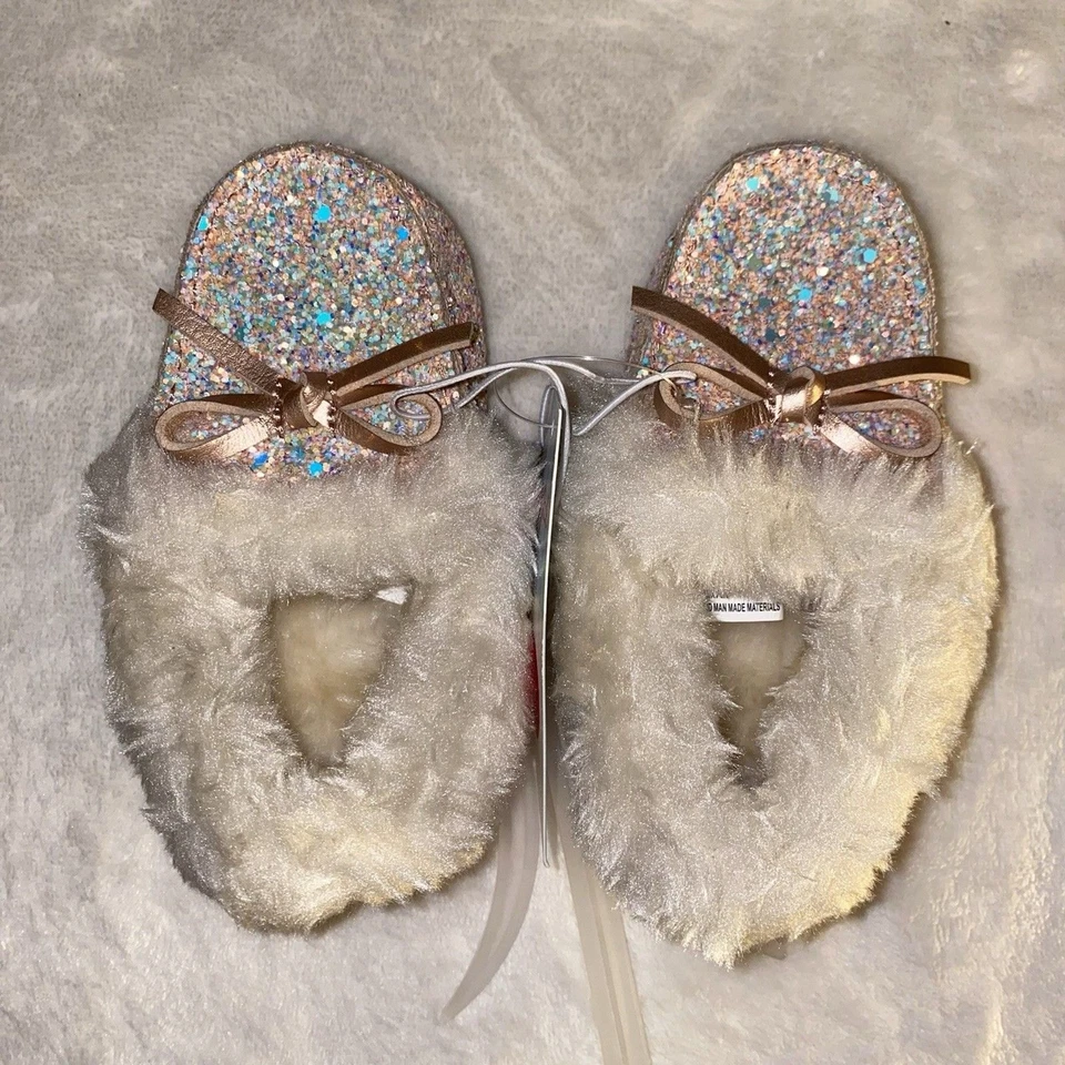 Zapatillas Mocasín Cat and Jack Rosa Brillo Lazo Sin Cordones Niño Pequeño Talla 5 ¡NUEVAS! Foto 2 de 4