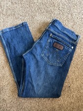 Wrangler Retro Slim Boot Jeans Mens 32x30 Blue Med Wash Western Cowboy Stretch