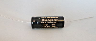 Mundorf ECAP100-47 Elko rau Elektrolytkondensator 47 µF 100V DC Elko bipolar