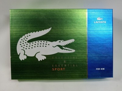 New Lacoste  essential sport 2 piece  cologne gift set  for men