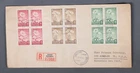MayfairStamps Finland FDC 1940 3 Blocks Tuberculosis Helsinki Registered to Los