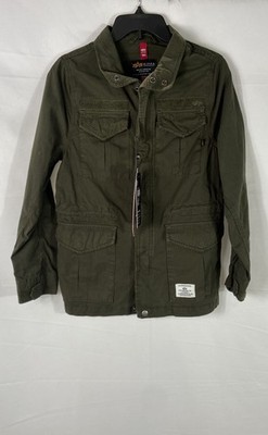 Alpha Industries Women's M-65 Lightweight Field Coat Dark Green Jacket NWT XS