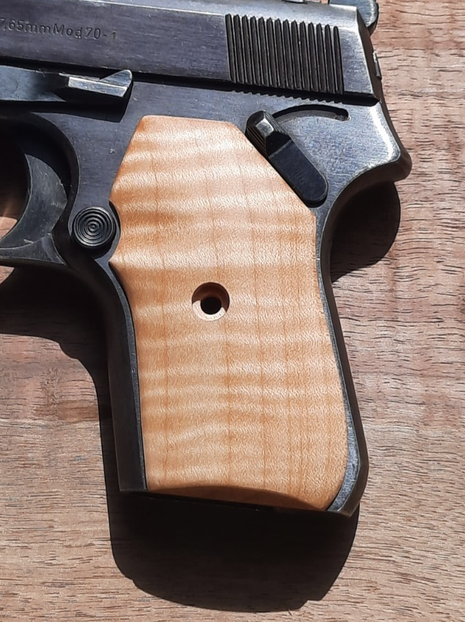 Custom Curly Maple Zastava .32 pistol grips | eBay