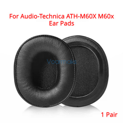 Replacement Sheepskin Ear Pads for Audio-Technica ATH-M60X M60x Headphone