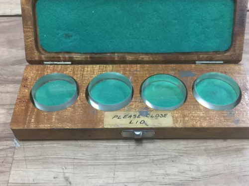 NICE MITUTOYO NO 157 901 / OPTICAL FLAT SET 1 : 