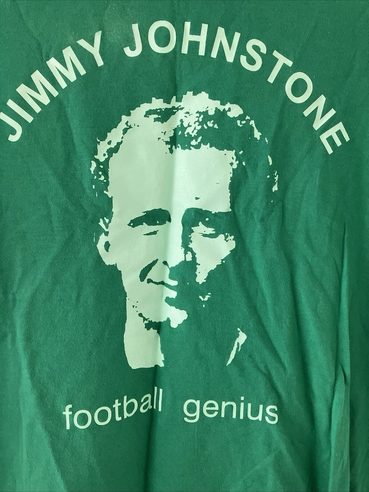 Celtic Fc Rare Jimmy Johnstone Football Genius Tshirt Medium eBay