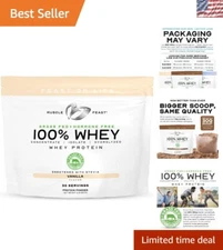 Pure Grass-Fed Whey Protein Powder, 2lb - All-Natural, Stevia Sweetened Vanilla