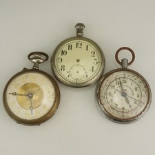 3x Men's Pocket Watch no fusee duplex no gold wrist no repeater no chronograph