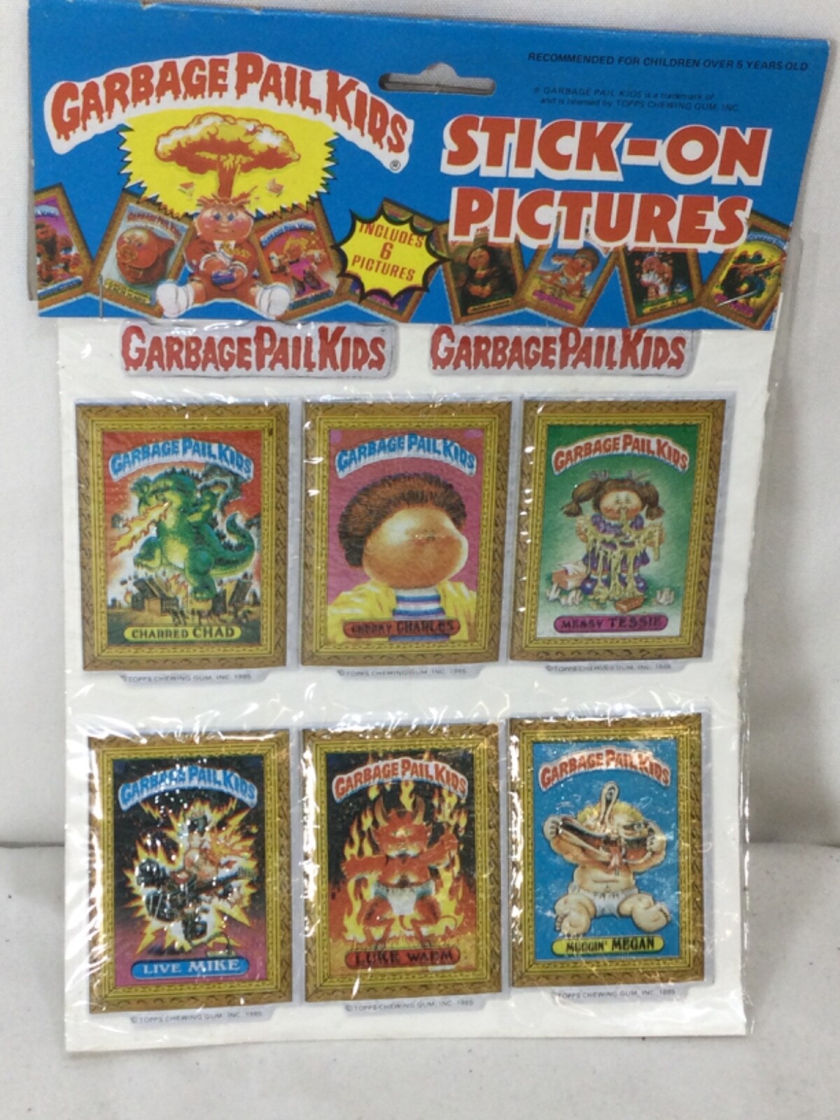 1986 Vintage Garbage Pail Kids Puffy Stickers Sealed NEW Imperial Toys ...