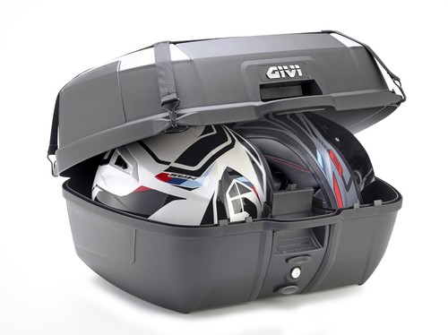 Givi B45 TOP BOX 2023 B45+ Monolock topbox 45 L case Free Cargo Net and Backrest - Picture 5 of 10