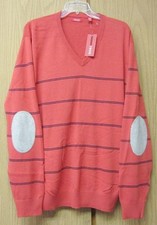 IZOD Men's Classic V-neck Sweater size XL Burgundy Red NEW W/TAG MSRP 50.00
