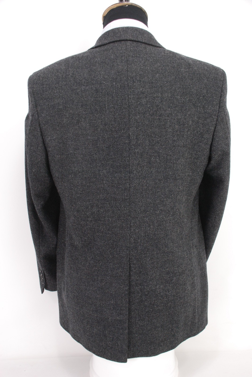J. Peterman 3Btn Tweed Charcoal Gray Sport Coat Jacket Men’s 40R image 4