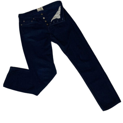 Acne Studios Jeans Men s 30 X 32 Navy Slim Stretch Denim Pants Zipper