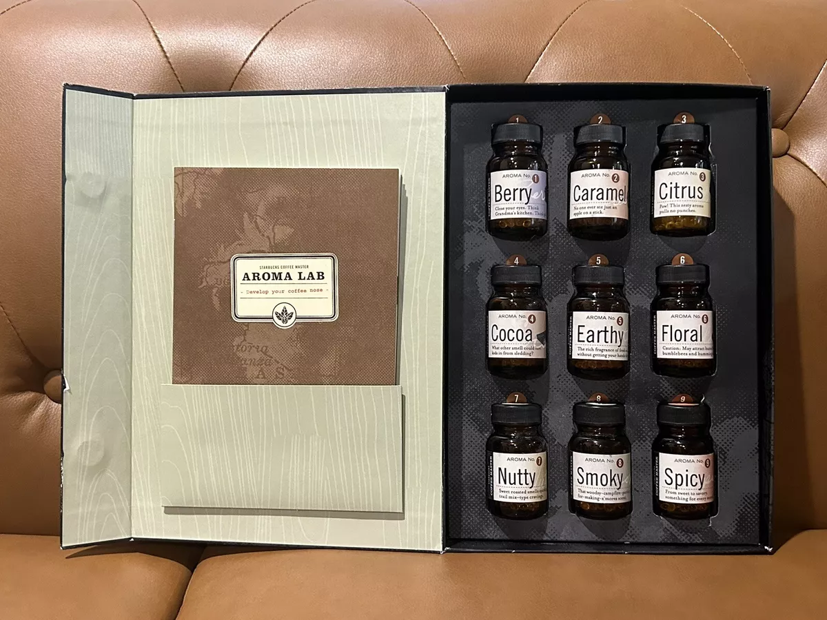 RARE STARBUCKS COFFEE MASTER AROMA LAB BARISTA SET KIT WITH BOOK COLLECTIBLE