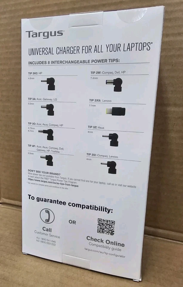 Targus *New* Universal 90W Laptop Compatible Charger 19V 19.5V 20Volt APA30AU - image 2 of 3