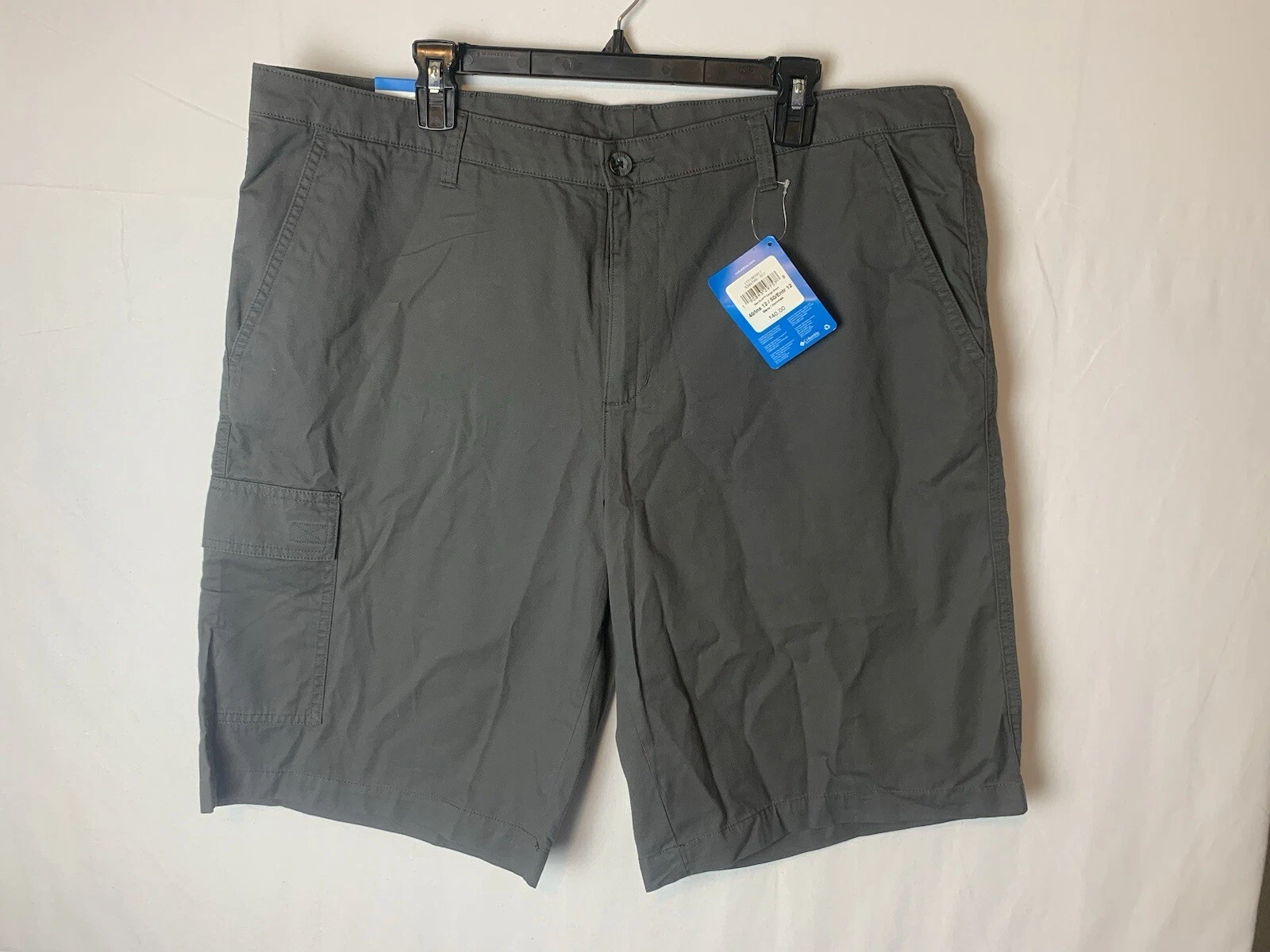 Columbia Shorts Mens 40 Cargo Hiking Lightweight Hiking Omni Shade Charcoal