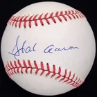 Hank Aaron Signed Official National League Baseball JSA Graded MINT 9 #YY77349