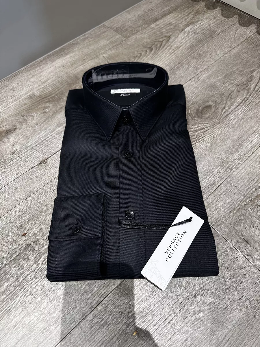 Versace black store dress shirt