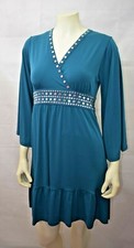 MICHAEL KORS STUD EMBELLISHED MATTE JERSEY DRESS MD NEW WITH TAG