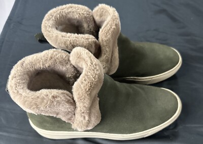 Cougar Duffy Suede Winter Sneakers Women's 10US, Green Fur Lined Water  Proof! | eBay