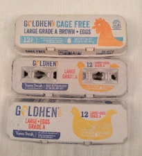 Lot of 18 Empty Egg Cartons, 12 count, pulp paper, Clean