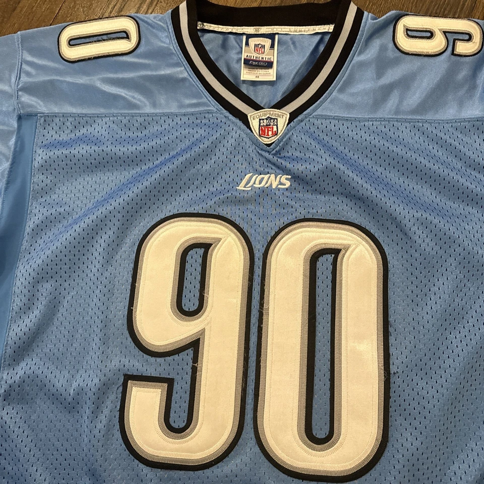 Camiseta deportiva de los Detroit Lions Suh para hombre talla 48 azul Reebok Foto 3 de 4