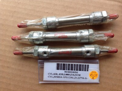 Bimba D-22794-A Air Cylinder, NOS, Lot Of 3 Units, 1'' Stroke Double Sided