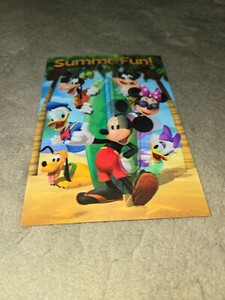 Summer Fun! ~ Disney 3D Lenticular Collector Card ~ NEW
