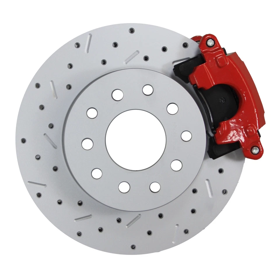 Kit de conversión de freno de disco trasero de carrocería G 1978-1991 y camión S10 perforado Rtr rojo Clpr Foto 2 de 4