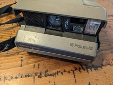 Vintage Polaroid Spectra System Instant Film Camera Gray Retro Tested No Film A1