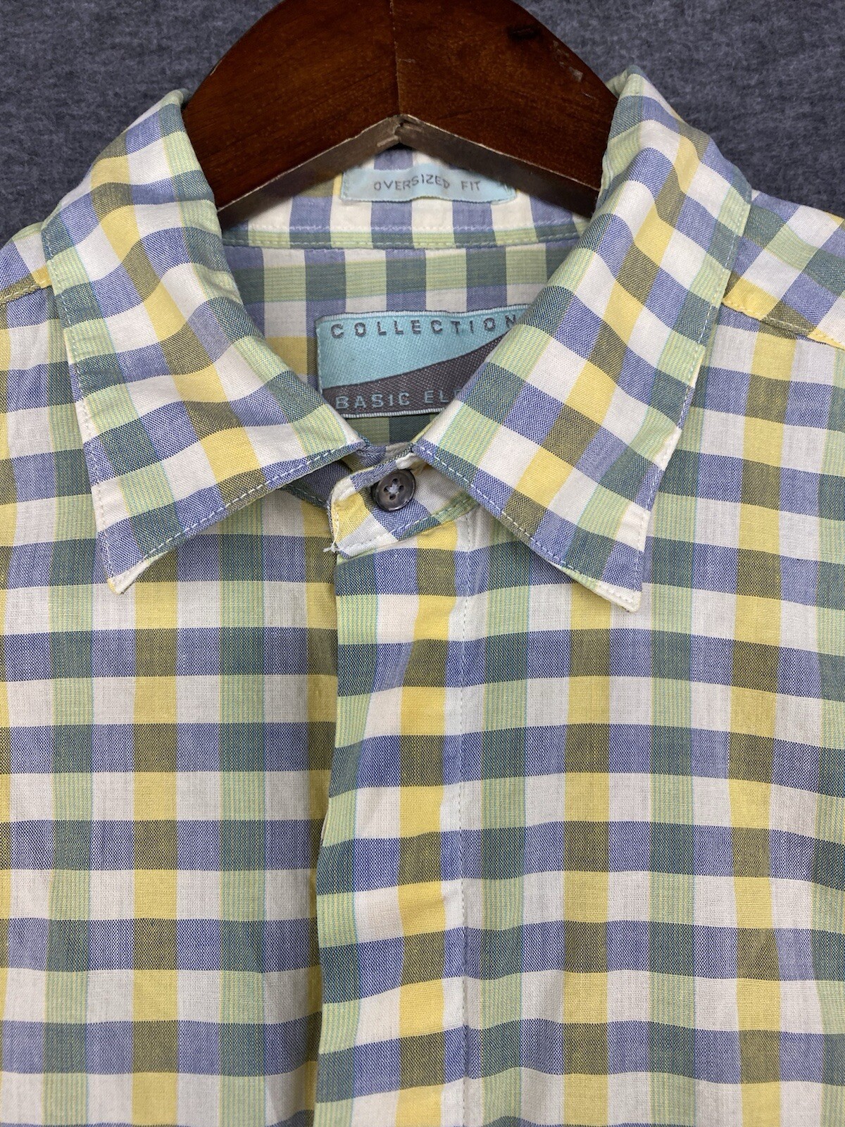 Collections Basic Elements Plaid Long Sleeve Butt… - image 7