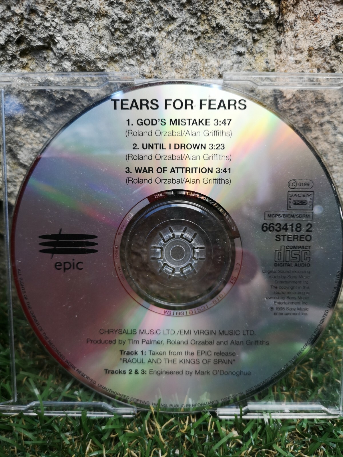 TEARS FOR FEARS GODS MISTAKE 3 TRACK 1995 CD SINGLE ROLAND