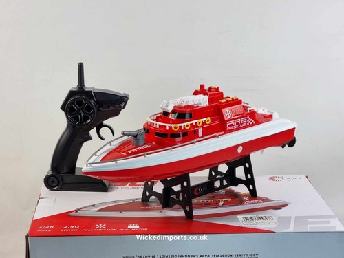 RC Water Spray Speed Boat H160 - 20KM/H Fire Rescue Toy for Kids - Picture 8 of 20