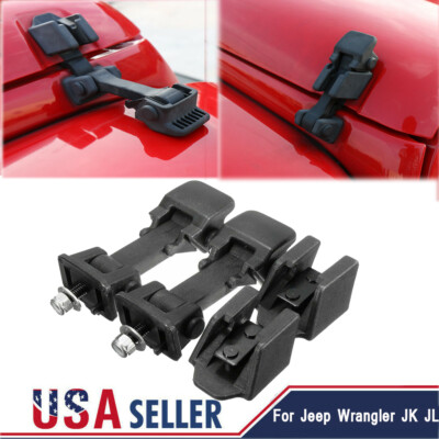Hood Latch Locking Catch Buckle Decor For Jeep Wrangler JK JL - Foto 4