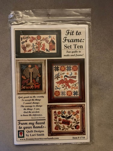 Lori Smith Quilt Patterns Fit To Frame Set Of 3 Quilt Squares NEW See Pics Read - Picture 2 of 7