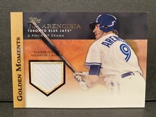 2012 Topps Golden Moments Game-Used Memorabilia JP Arencibia #GMR-JA.2 Baseball!