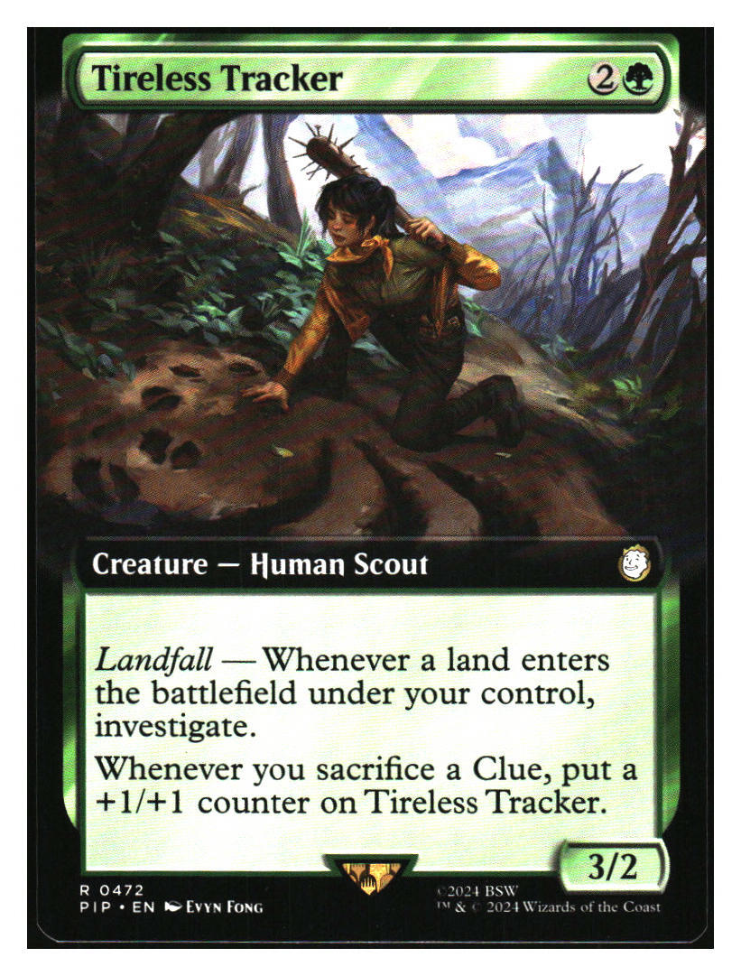 Tireless Tracker (borderless) Fallout MTG - NM+ *Mythic Relics* | eBay