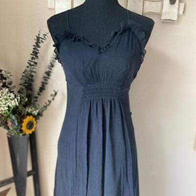 armani exchange maxi dress Armani Exchange Maxi Tank Dress, Navy Blue Size Small New With Tags